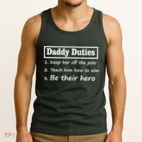 Daddy Duties Be Their Hero Tank Top thumb 3