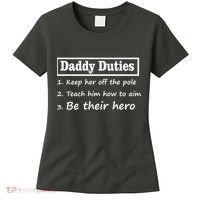 Daddy Duties Be Their Hero Women's T-Shirt thumb 0