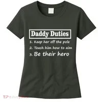 Daddy Duties Be Their Hero Women's T-Shirt thumb 0