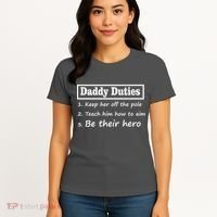 Daddy Duties Be Their Hero Women's T-Shirt thumb 4