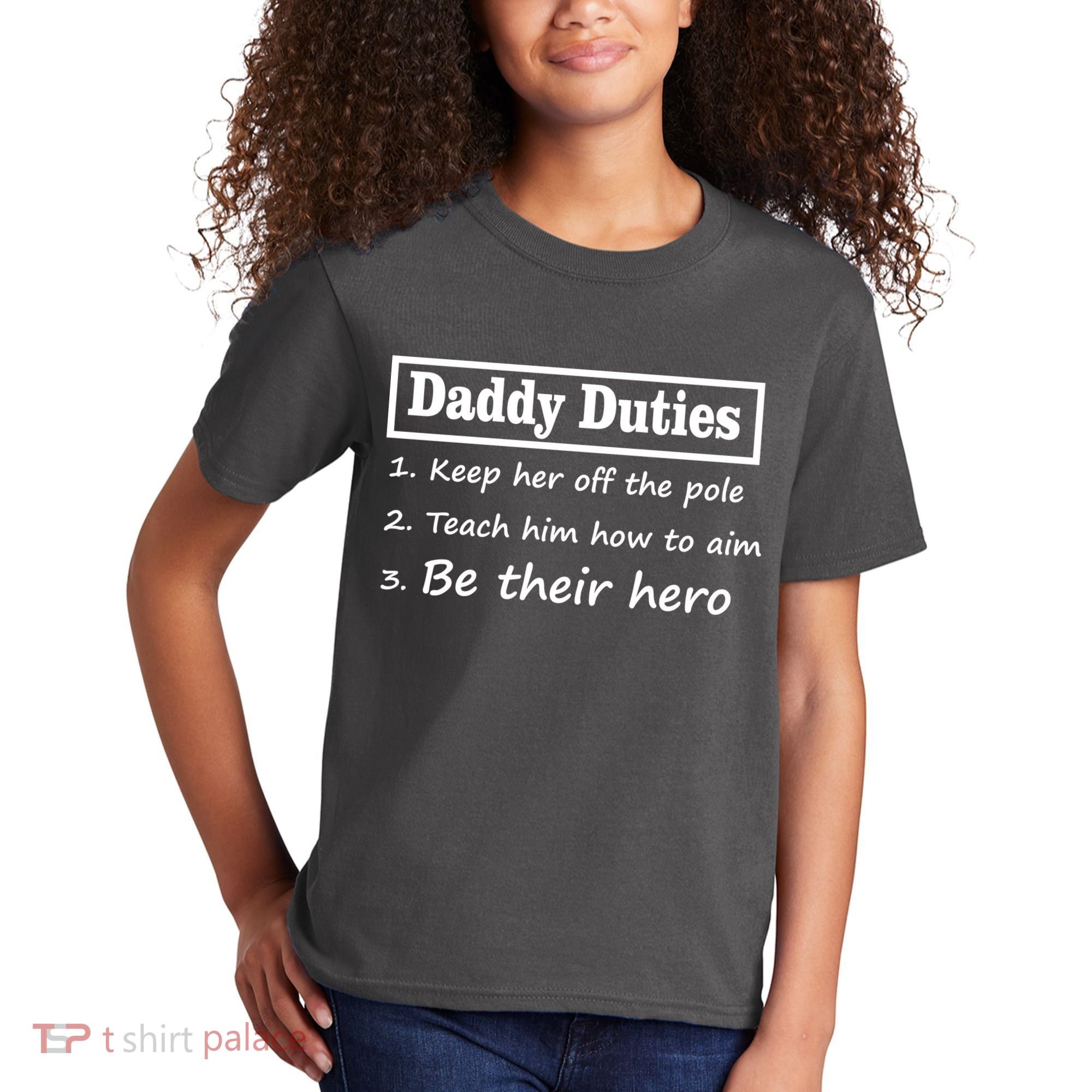 Daddy Duties Be Their Hero Kids T-Shirt