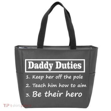 Daddy Duties Be Their Hero Tote Bag