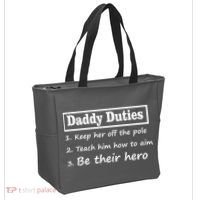 Daddy Duties Be Their Hero Tote Bag thumb 2