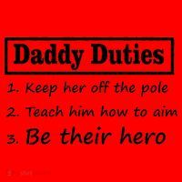 Daddy Duties Be Their Hero Santa Hat thumb 1