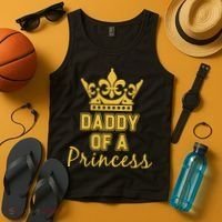 Daddy Of A Princess Family Matching Tank Top thumb 4