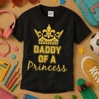 Daddy Of A Princess Family Matching Kids T-Shirt thumb 3