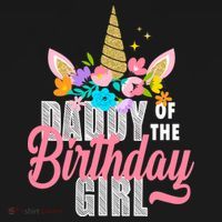 Daddy Of The Birthday Girl Button thumb 1
