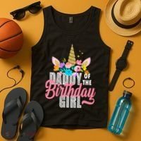 Daddy Of The Birthday Girl Tank Top thumb 4