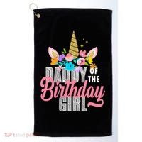Daddy Of The Birthday Girl Golf Towel thumb 0