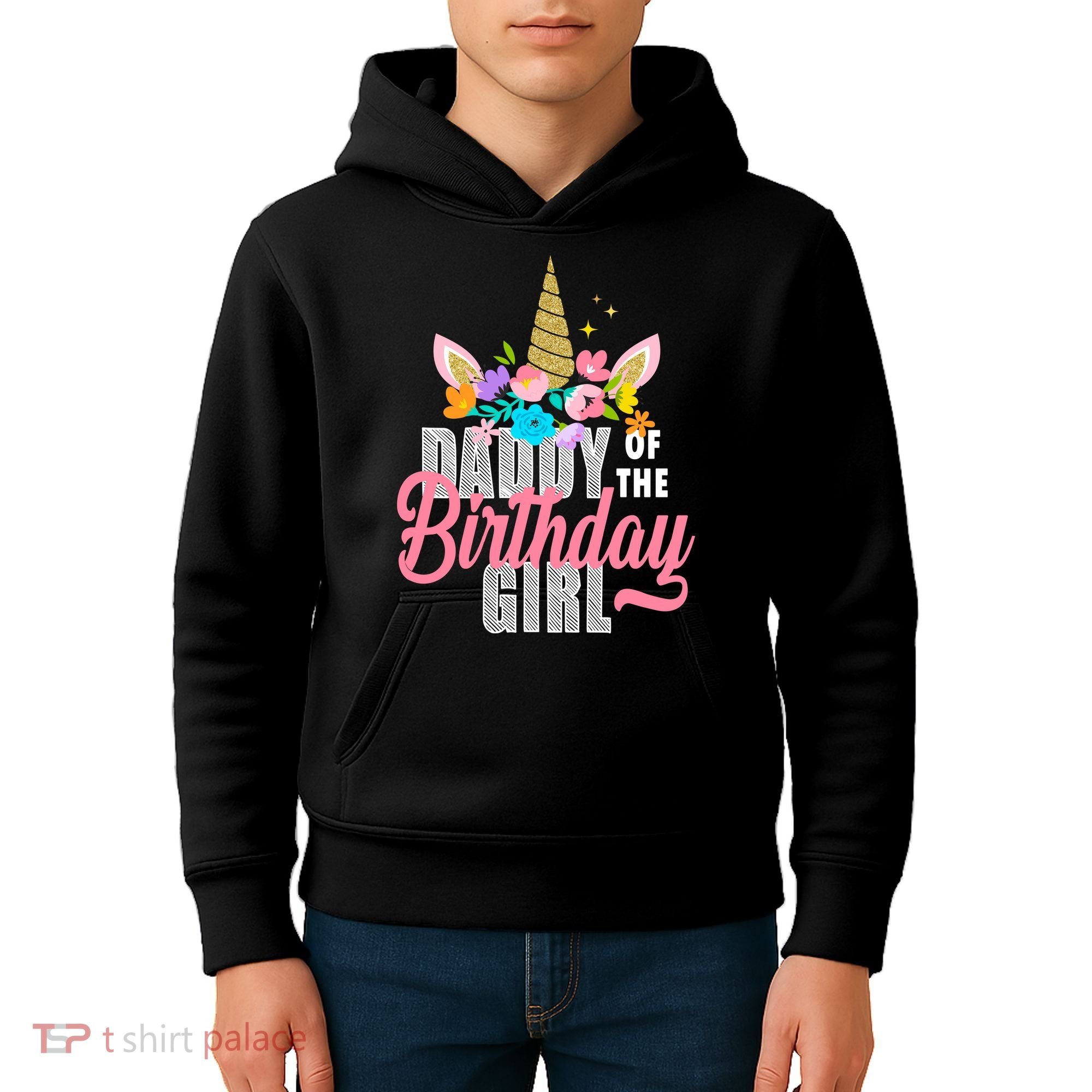 Daddy Of The Birthday Girl Kids Hoodie