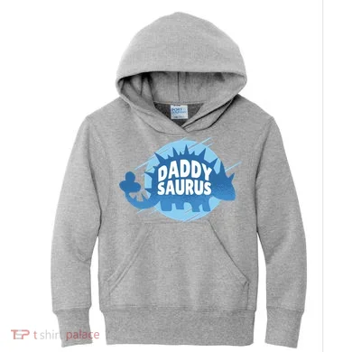 Daddy Saurus Kids Hoodie