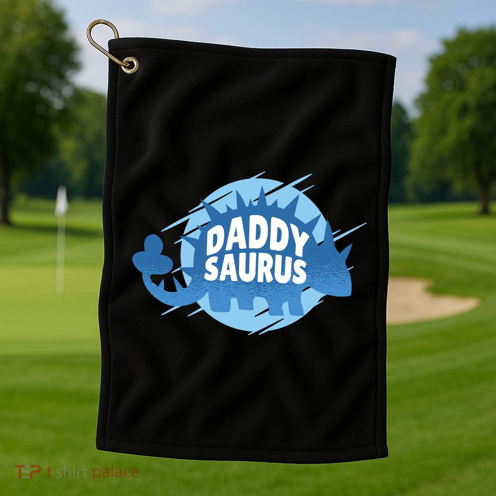 Daddy Saurus Golf Towel