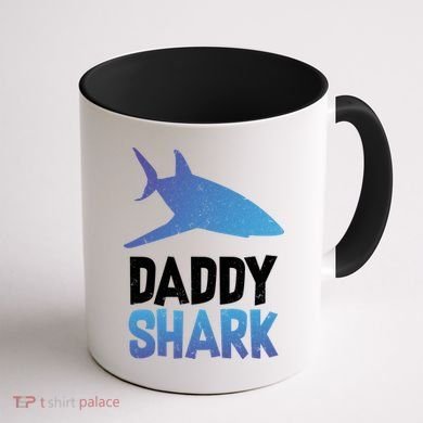 Daddy Shark Coffee Mug back