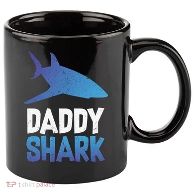 Daddy Shark 11oz C Handle Ceramic Mug