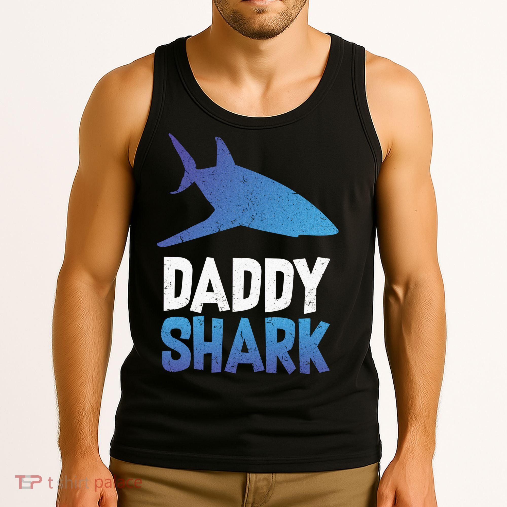 Daddy Shark Tank Top