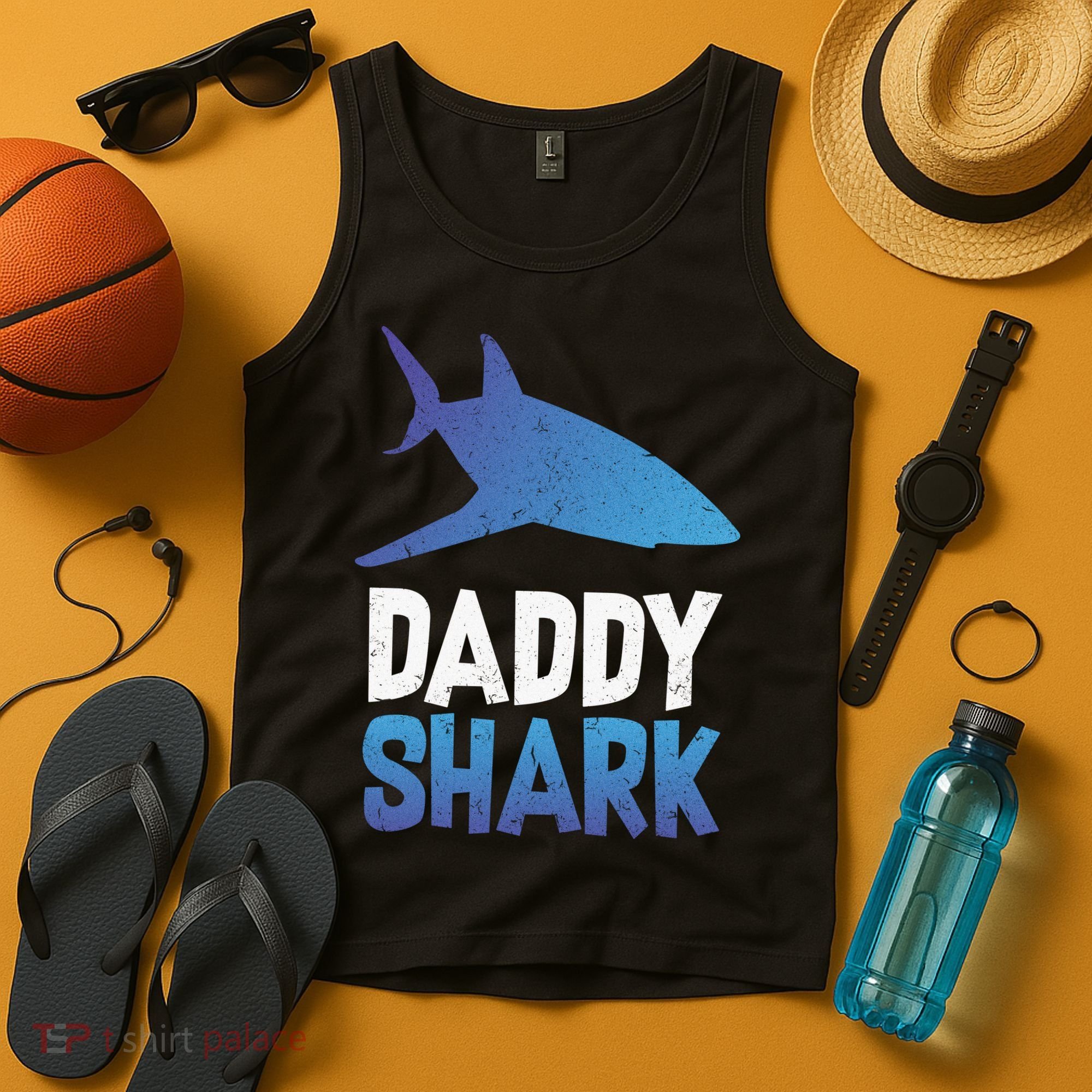 Daddy Shark Tank Top