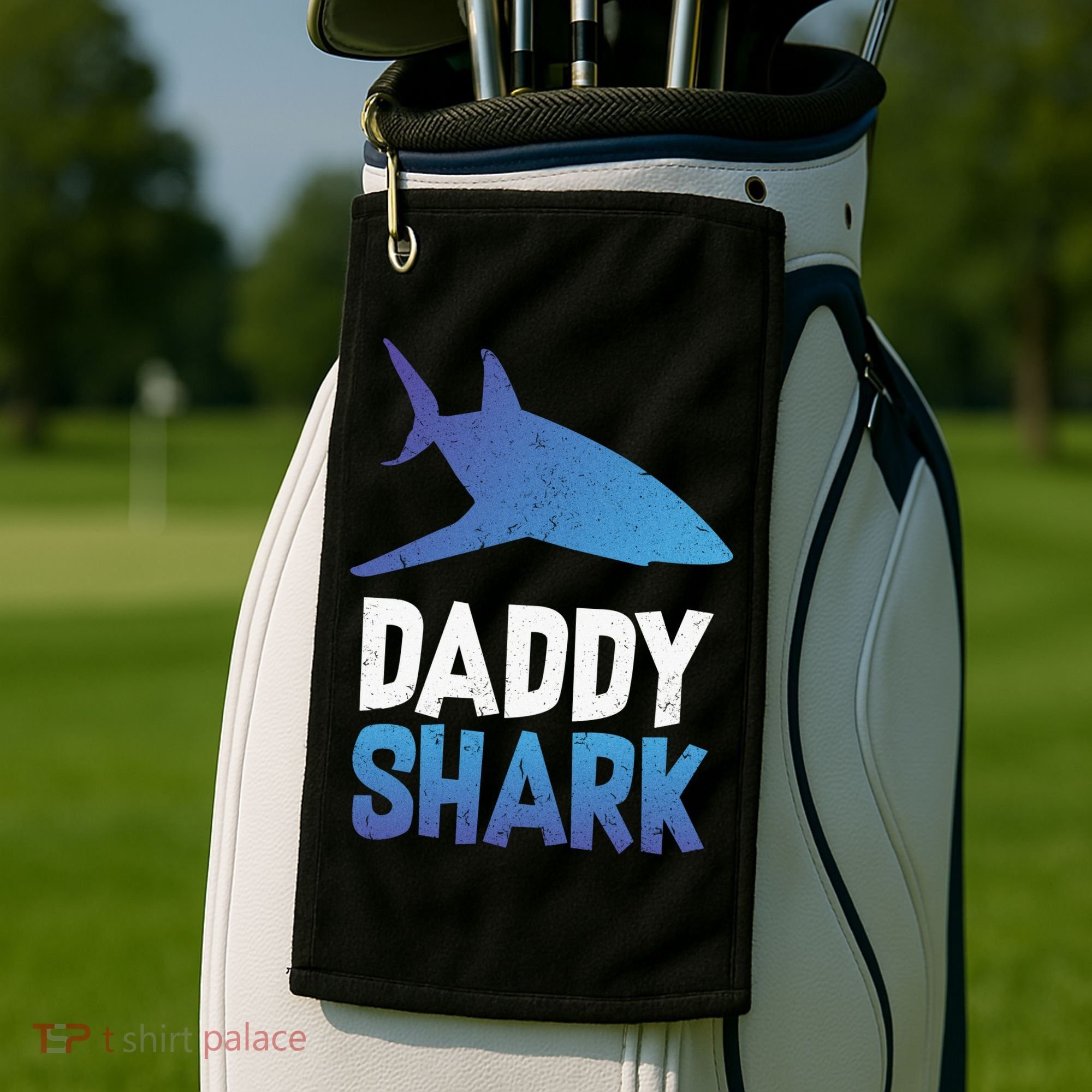 Daddy Shark Golf Towel
