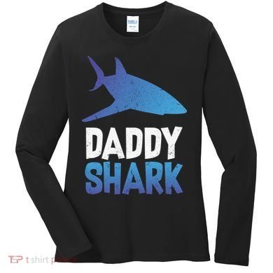 Daddy Shark Women's Long Sleeve Shirt