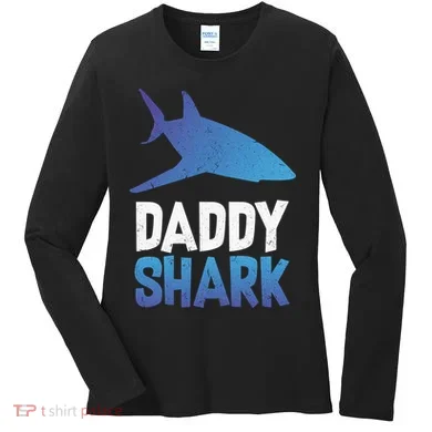 Daddy Shark Women's Long Sleeve Shirt