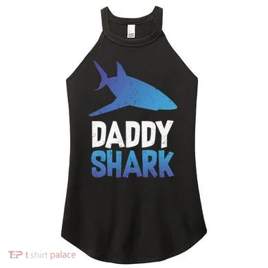 Daddy Shark Women's Perfect Tri Rocker Tank