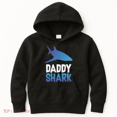 Daddy Shark Kids Hoodie