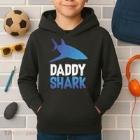 Daddy Shark Kids Hoodie thumb 2