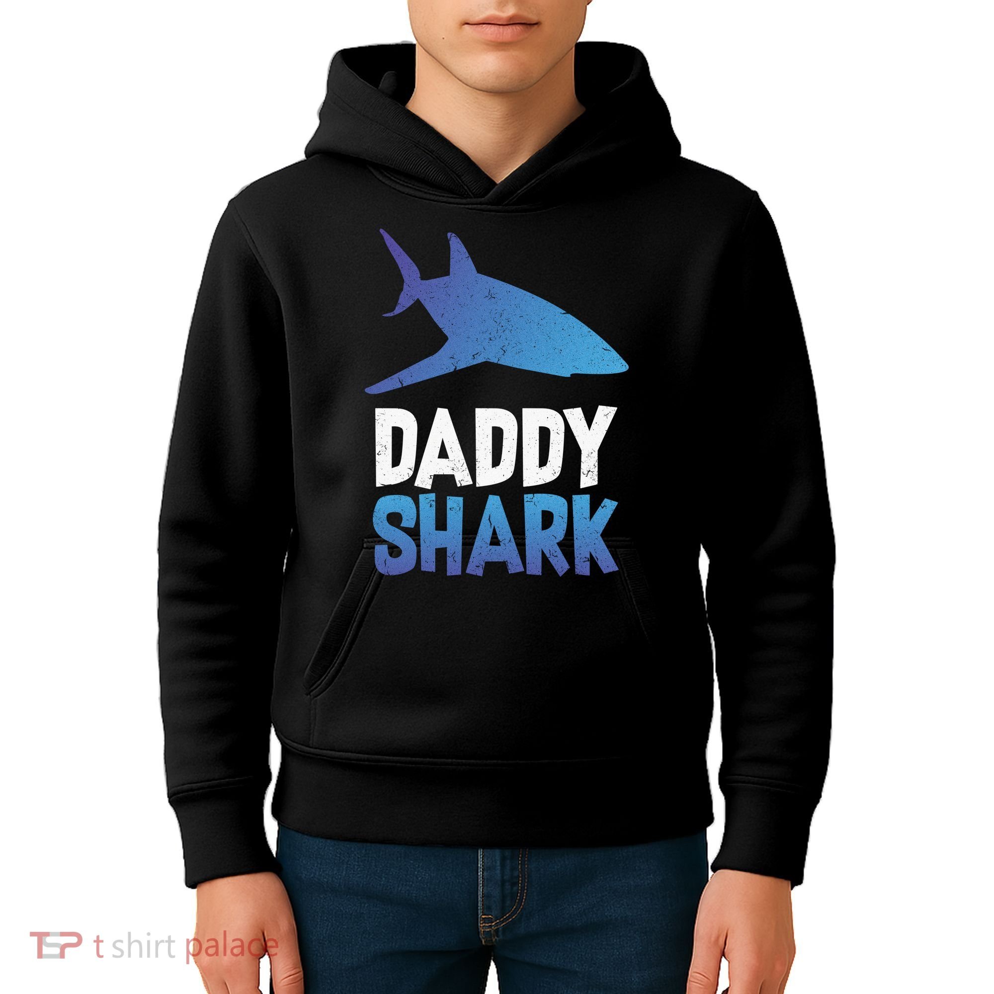 Daddy Shark Kids Hoodie
