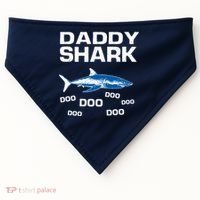 Daddy Shark Doo USA-Made Doggie Bandana thumb 0