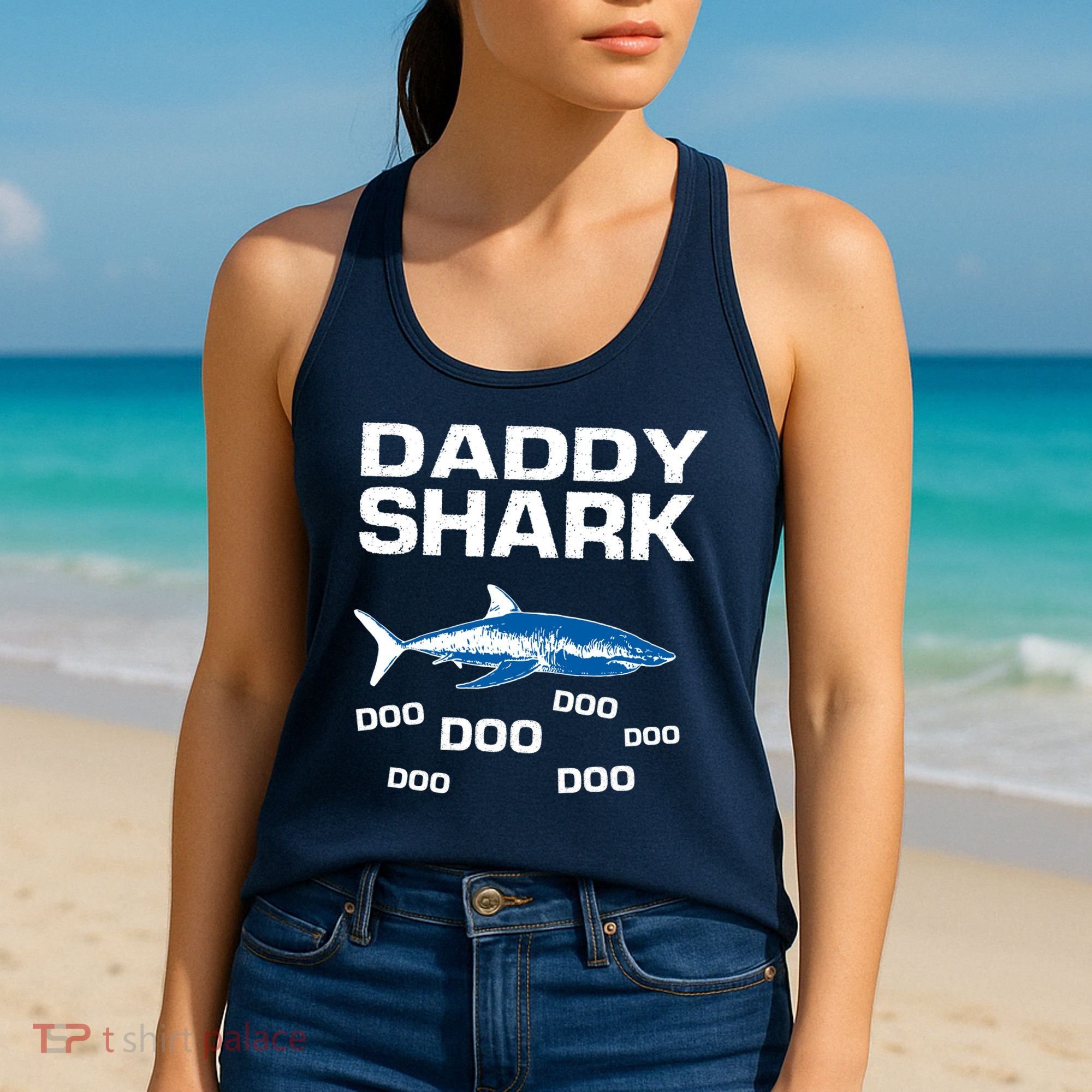 Daddy Shark Doo Women's Tank Top