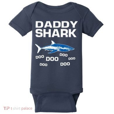 Daddy Shark Doo Baby Bodysuit