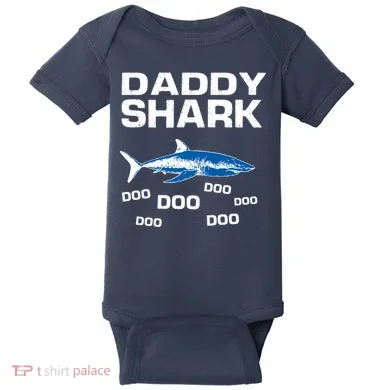 Daddy Shark Doo Baby Bodysuit