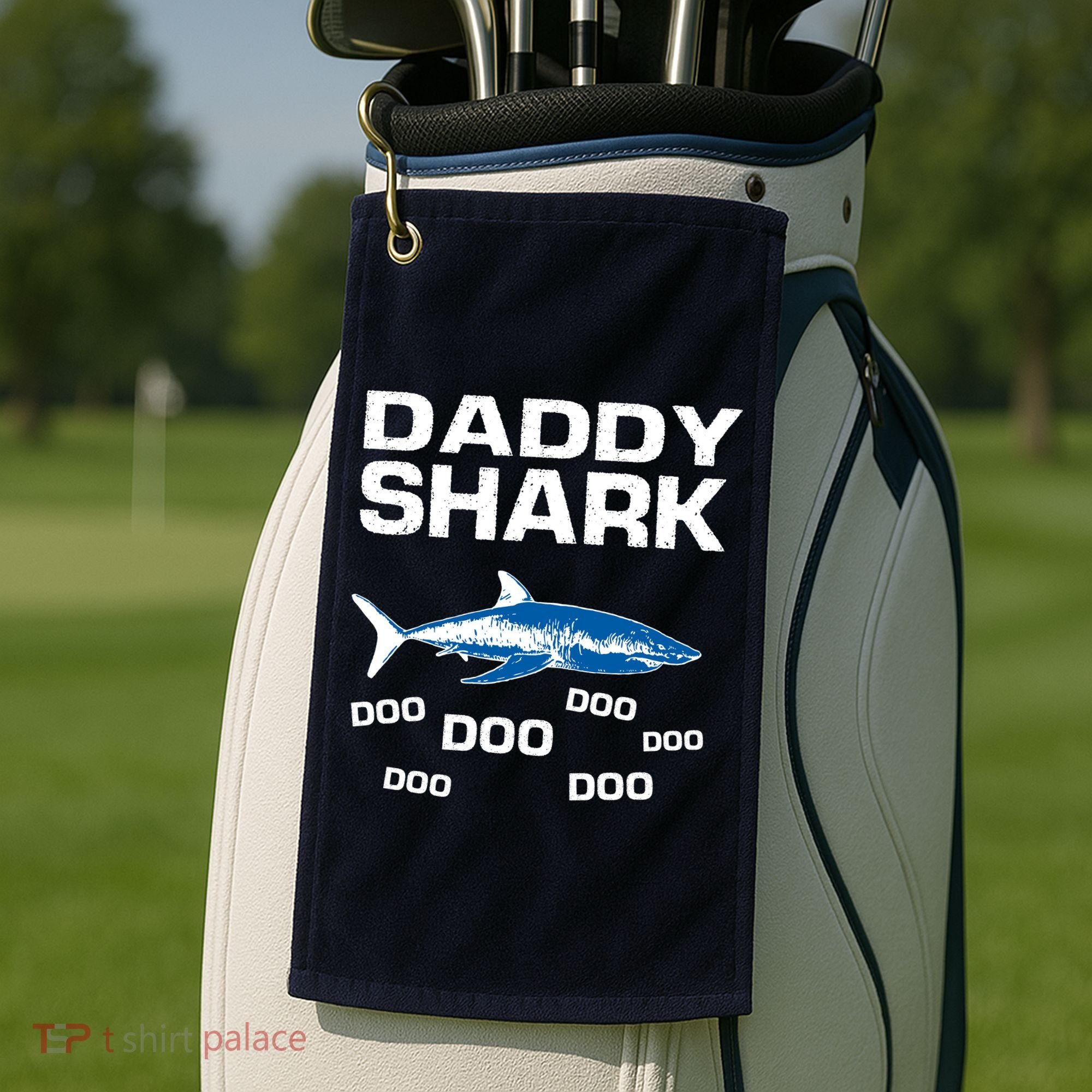 Daddy Shark Doo Golf Towel