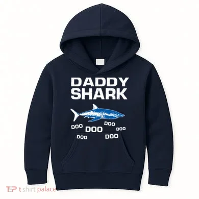Daddy Shark Doo Kids Hoodie