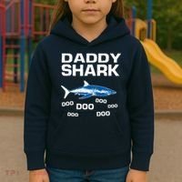 Daddy Shark Doo Kids Hoodie thumb 3