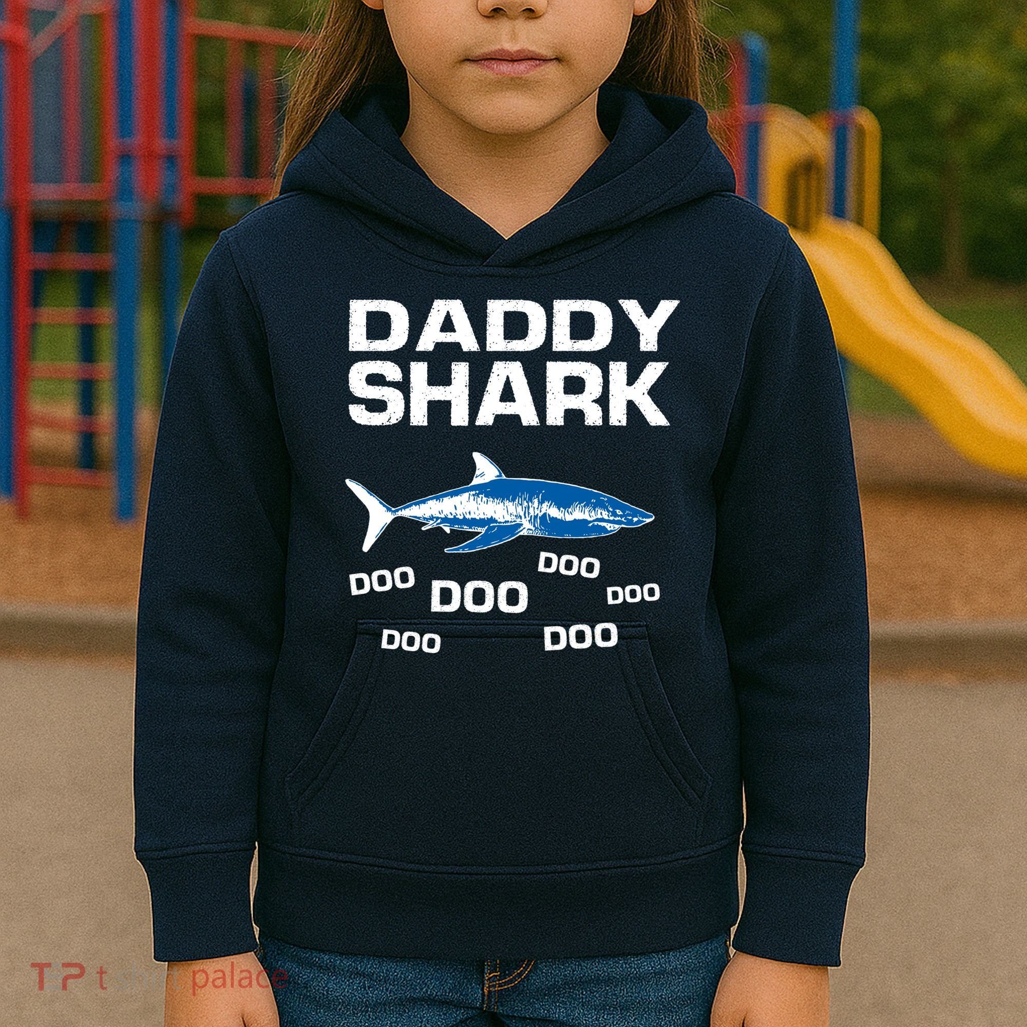 Daddy Shark Doo Kids Hoodie