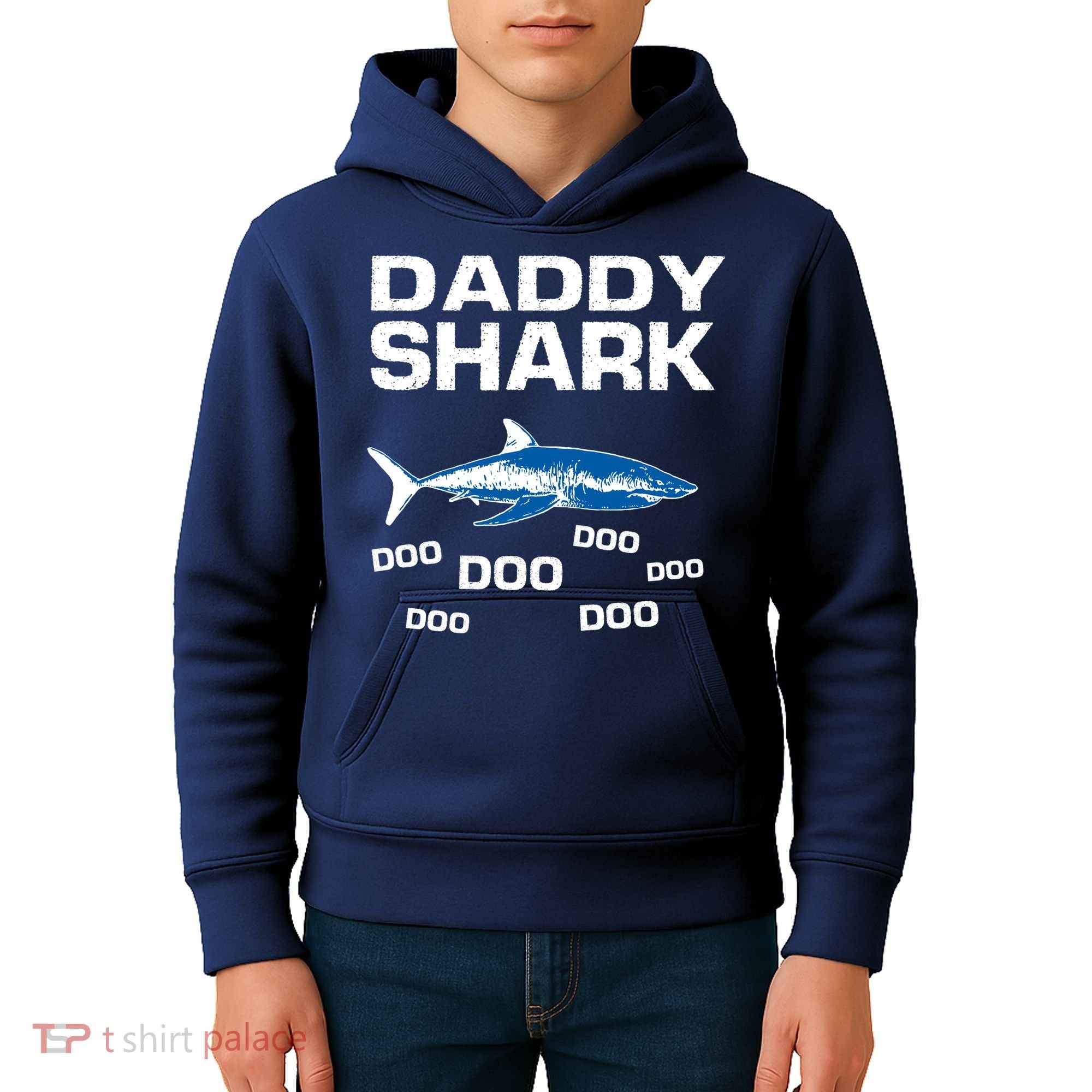 Daddy Shark Doo Kids Hoodie