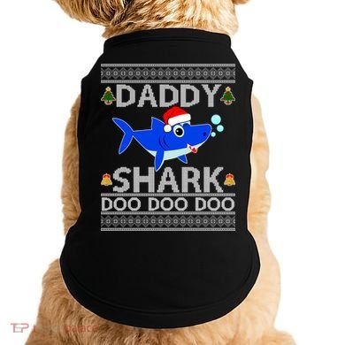 Daddy Shark Doo Doo Cute Ugly Christmas Doggie Tank