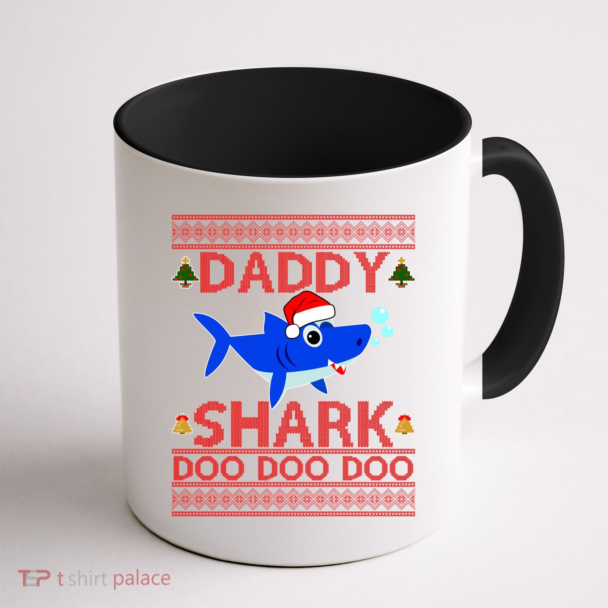 Daddy Shark Doo Doo Cute Ugly Christmas Coffee Mug