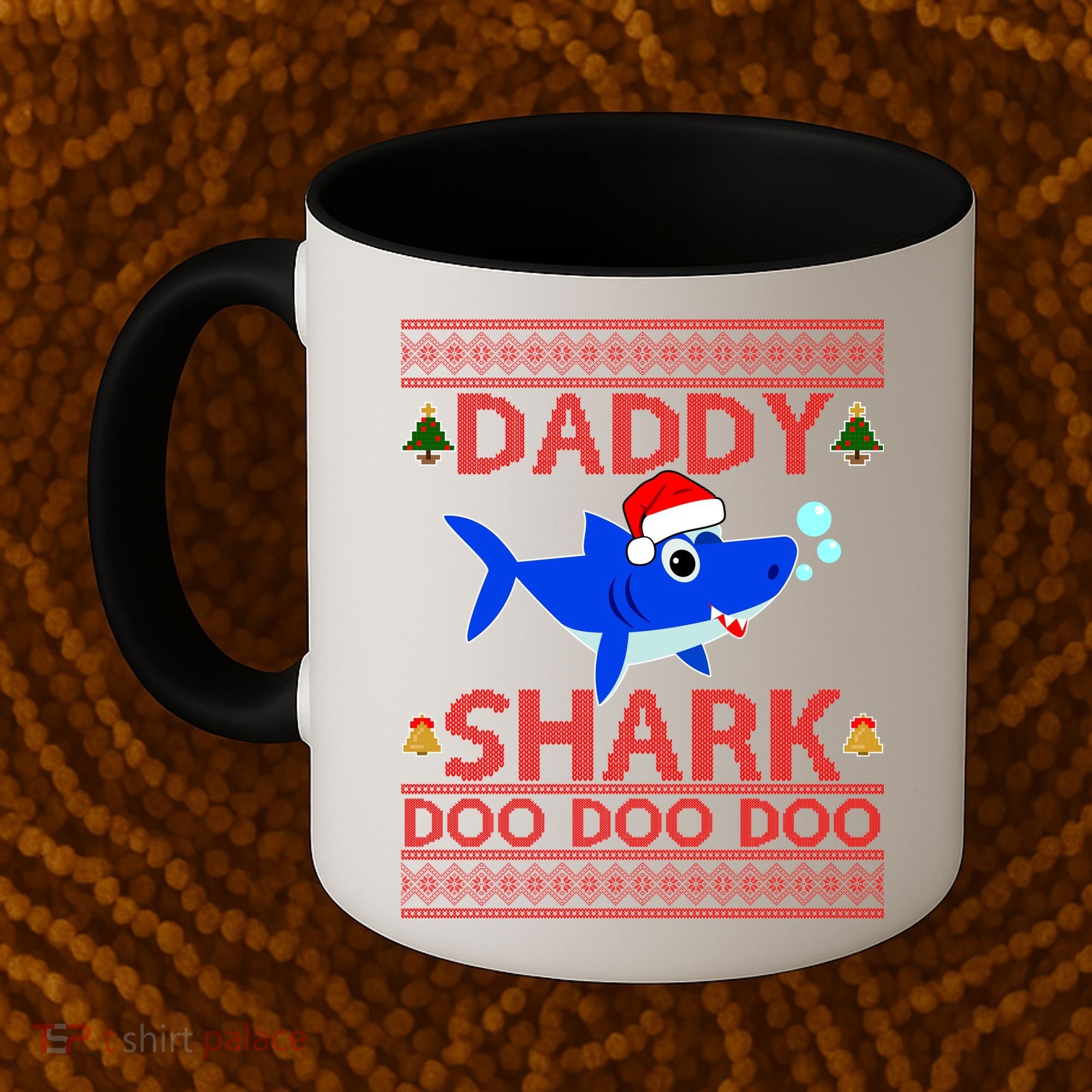 Daddy Shark Doo Doo Cute Ugly Christmas Coffee Mug