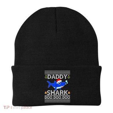Daddy Shark Doo Doo Cute Ugly Christmas Beanie