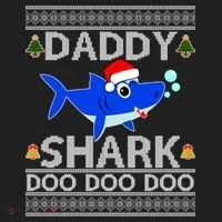 Daddy Shark Doo Doo Cute Ugly Christmas Hat thumb 2