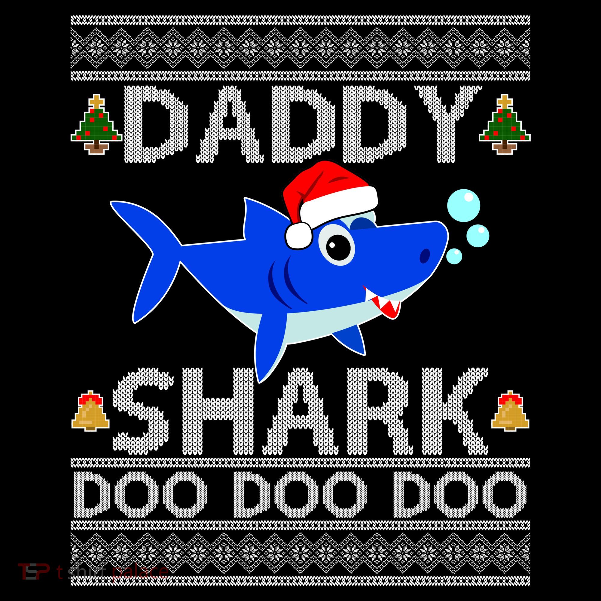 Daddy Shark Doo Doo Cute Ugly Christmas Visor