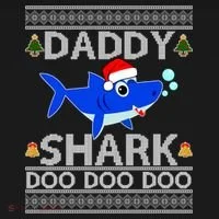 Daddy Shark Doo Doo Cute Ugly Christmas Visor thumb 3