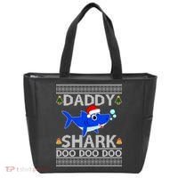 Daddy Shark Doo Doo Cute Ugly Christmas Tote Bag thumb 0
