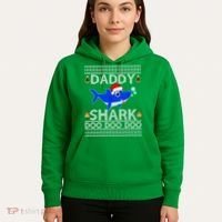 Daddy Shark Doo Doo Cute Ugly Christmas Hoodie thumb 5