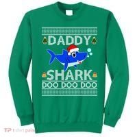Daddy Shark Doo Doo Cute Ugly Christmas Sweatshirt thumb 0
