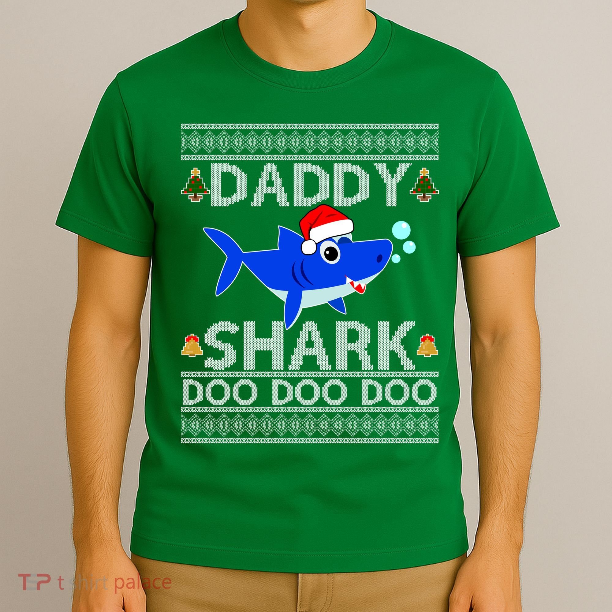 Daddy Shark Doo Doo Cute Ugly Christmas T-Shirt