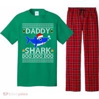 Daddy Shark Doo Doo Cute Ugly Christmas Pajama Set thumb 0