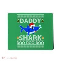 Daddy Shark Doo Doo Cute Ugly Christmas Mousepad thumb 0