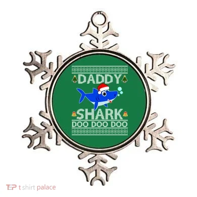 Daddy Shark Doo Doo Cute Ugly Christmas Ornament